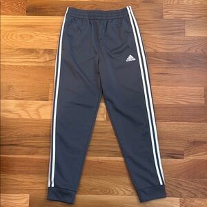 Adidas Gray Sweatpants with Elastic Waistband and Tapered Fit